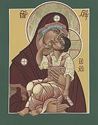 Yakhrom Icon of the Mother of God 258 Painting by William Hart McNichols