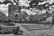 Yale University Sterling Library II BW Photograph by Susan Candelario