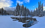 Yoho Winter Relections Photograph by Adam Jewell