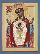 The Black Madonna Your Lap Has Become the Holy Table 060 Painting by William Hart McNichols