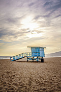 Zuma Beach Lifeguard Tower #2 Malibu Sunset Photograph by Paul Velgos