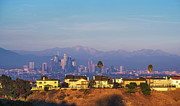 Luxury villas of Los Angeles in California with city skyline in the background #1 Photograph by Miroslav Liska