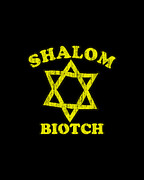 Shalom Biotch Funny Jewish #1 Digital Art by Flippin Sweet Gear