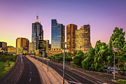 Summer sunset above Melbourne #1 Photograph by Miroslav Liska