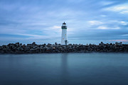 Walton Lighthouse at the Santa Cruz harbor in Monterey bay #1 Photograph by Miroslav Liska