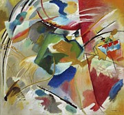 Painting With Green Center Painting by Wassily Kandinsky