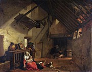 The Rest On The Flight Into Egypt Painting by Abraham Bloemaert