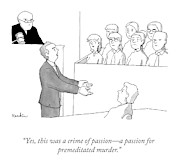 A Crime of Passion Drawing by Charlie Hankin