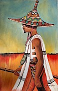 A Responsible Young Man Painting by Olumide Egunlae
