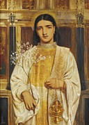 A Saint Of The Eastern Church Painting by Simeon Solomon