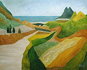 A Walk Down To The Sea Painting by Angeles M Pomata