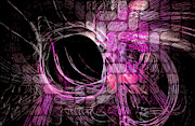 Abstract Heaven Magenta Digital Art by Don Northup