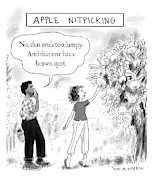 Apple Nitpicking Drawing by Sofia Warren