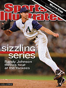 Arizona Diamondbacks Randy Johnson, 2001 World Series Sports Illustrated Cover Photograph by Sports Illustrated