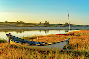 Boats In The Marsh Grass, Ogunquit River Photograph by Jeff Sinon