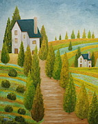 Balmy Spring Evening Painting by Angeles M Pomata