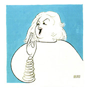 Barbara Cook In Mostly Sondheim Drawing by Al Hirschfeld