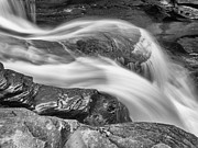 Black and White Rushing Water Photograph by Louis Dallara