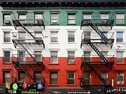 Bldg With Italian Flag Digital Art by Sandra Raccanello