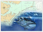 Bluefin chart Painting by Mark Ray