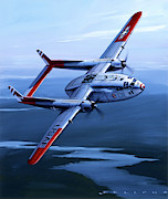 Fairchild C-119C Flying Boxcar Painting by Jack Fellows
