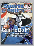 Can He Do It Kevin Garnett Challenges The Mighty Lakers Sports Illustrated Cover Photograph by Sports Illustrated