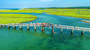 Cape Cod Bridge Jumping Photograph by Veterans Aerial Media LLC