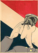 Charles De Gaulle Drawing by Al Hirschfeld