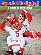 Cincinnati Reds Will Mcenaney And Johnny Bench, 1975 World Sports Illustrated Cover Photograph by Sports Illustrated
