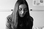 College Student with Octagonal Eyeglasses, 1972 Photograph by Jeremy Butler