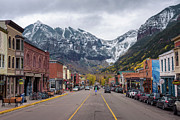 Colorado Avenue in Telluride facing the San Joan Mountains Photograph by Miroslav Liska