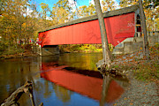 Crossing The NY Battenkill River Photograph by Adam Jewell
