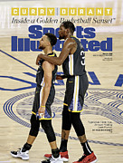 Curry  Durant Inside A Golden Basketball Sunset Sports Illustrated Cover Photograph by Sports Illustrated