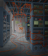 Data _ Center Digital Art by EvanArt - Evan Miller