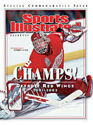 Detroit Red Wings Goalie Dominik Hasek, 2002 Nhl Stanley Sports Illustrated Cover Photograph by Sports Illustrated