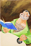 Ernest Hemingway Drawing by Al Hirschfeld