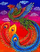 Fenghuang Chinese Phoenix Painting by Rebecca Wang