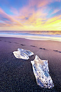 Footsteps Over Ice Photograph by Monamifoto