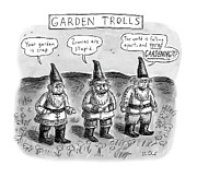 Garden Trolls Drawing by Roz Chast