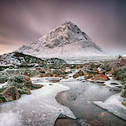 Glencoe Winter - Square Photograph by Grant Glendinning