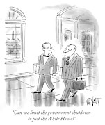 Government shutdown Drawing by Christopher Weyant