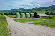 Grain Bins Along the Gallatin Photograph by Douglas Wielfaert