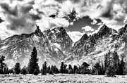 Grand Teton NP in Black and White Photograph by Bruce Block