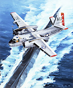 Grumman S2F-1S1 Tracker Painting by Jack Fellows