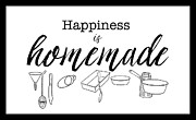 Happiness Is Homemade Drawing by Unknown