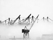 Harbor in Fog Photograph by Joe Schofield