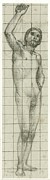 Homme Nu De Face, Bras Droit Leve Drawing by Pierre Puvis De Chavannes