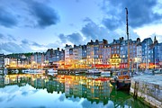 Honfleur Harbor In Normandy France Digital Art by Francesco Carovillano