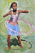 Hula Hoop Painting by Nicole Minnis