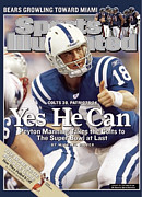 Indianapolis Colts Qb Peyton Manning, 2007 Afc Championship Sports Illustrated Cover Photograph by Sports Illustrated